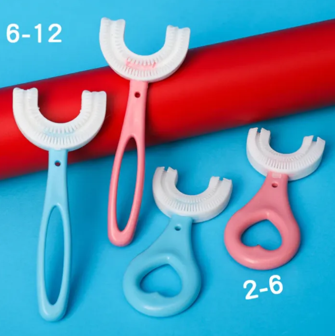 U-Shaped Children's Toothbrush Variations