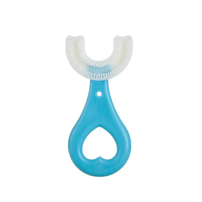 U-Shaped Children's Toothbrush Blue 2-6 years old