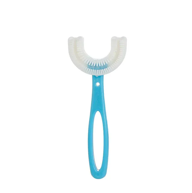 U-Shaped Children's Toothbrush Blue 6-12 years old