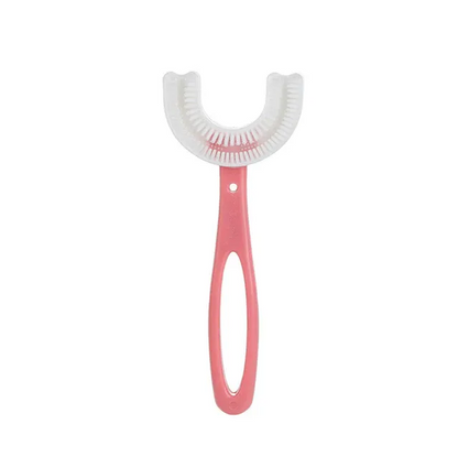 U-Shaped Children's Toothbrush Pink 6 to 12 years old